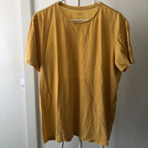 VINCE T-SHIRT MARIGOLD YELLOW XL NWOT - Picture 1 of 4